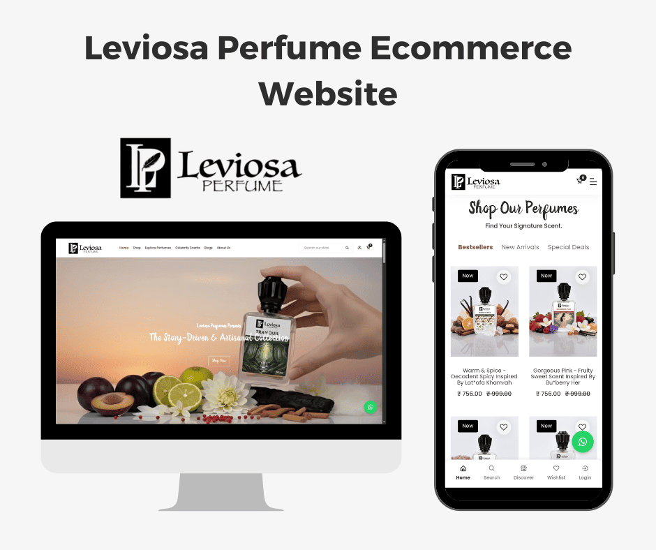 Leviosa Perfume Ecommerce Website